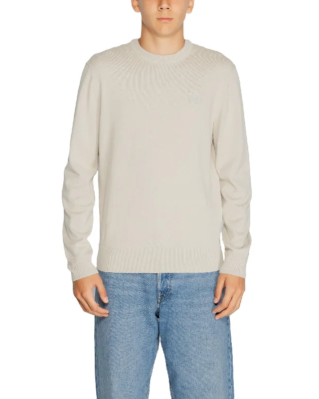 Personalized Clothing Boss  Mens Patch Logo Sweater