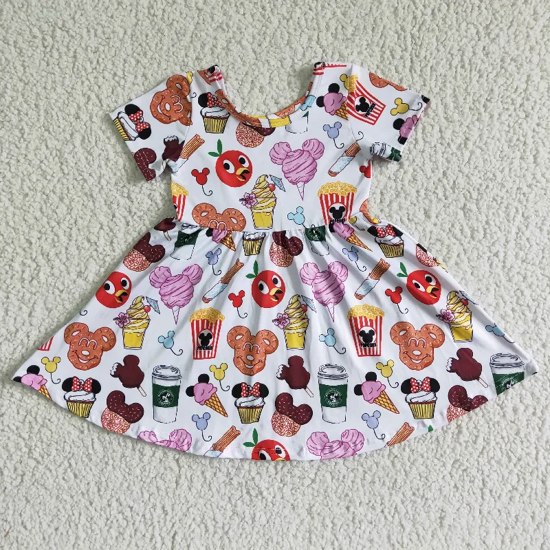 Windbreaker fashion Clearance A11-24 Coffee Pink M Cartoon Girls Short Sleeve Dresses Windbreaker fashion Clearance A11-24 Coffee Pink M Cartoon Girls Short Sleeve Dresses
