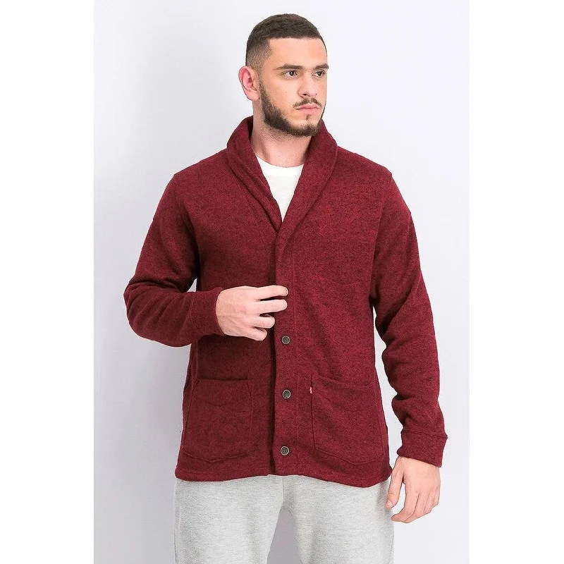 High Street Design Levi's Men's Rand Shawl-Collar Cardigan Green Size Large