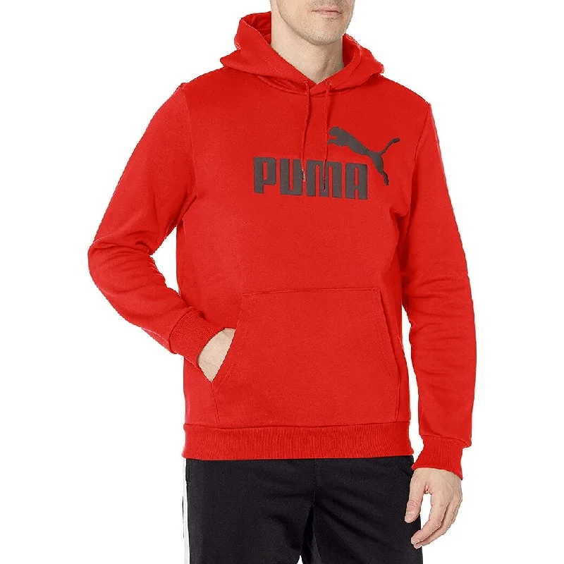 Classic Retro Puma Men's Essential Logo Hoodie Orange Size X-Large