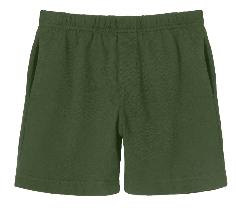Warm Winter Series Boys Soft Cotton UPF 50+ Above-Knee Side Pocket Shorts | Turtle