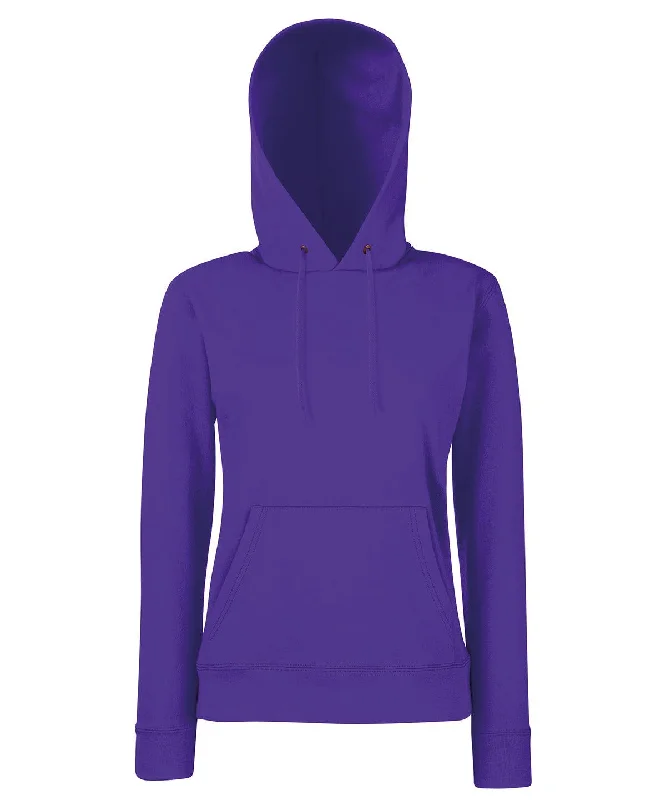 Single-shoulder Neck Design Purple - Women's Classic 80/20 hooded sweatshirt