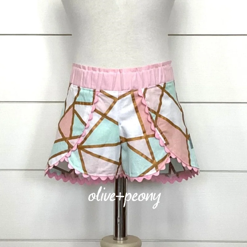 Floral Prints Blush and Bashful Petal Shorties