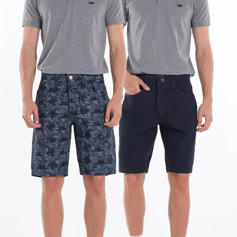 Playful Style MENS REVERSIBLE PLAIN AND PRINTED SHORTS