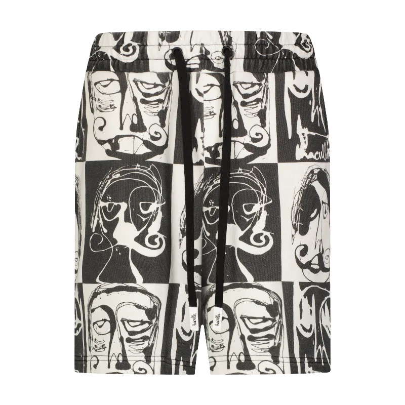 Fresh And Natural THIS IS CHESS KNIT SHORTS