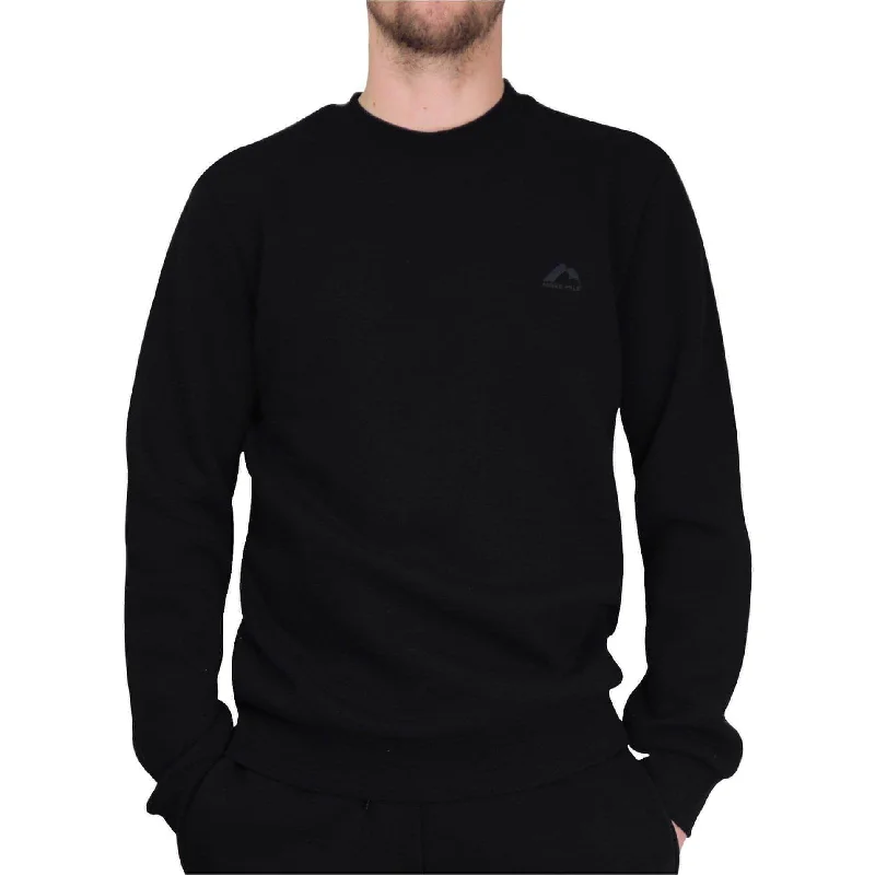 Versatile Items More Mile Vibe Fleece Mens Sweatshirt - Black