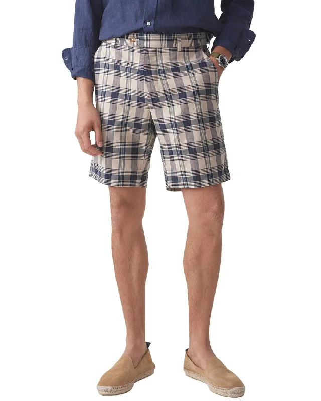 Single-shoulder Neck Design J.McLaughlin Plaid Oliver Short