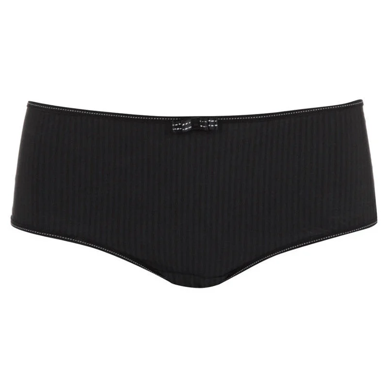 Moisture wicking Idol Black Pin Stripe Hipster Short - Freya