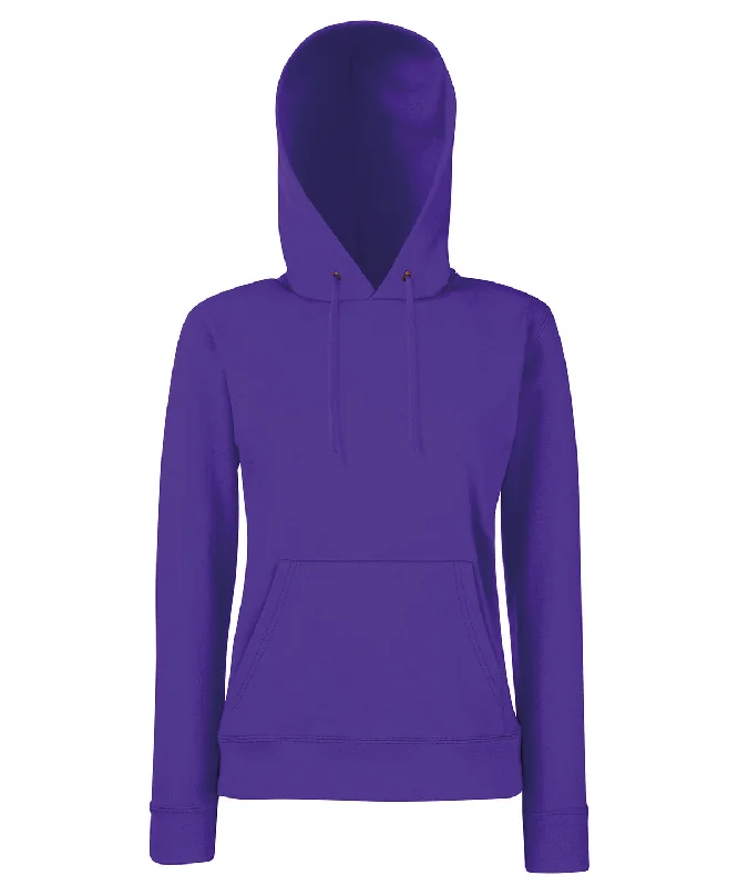 Comfortable And Simple Purple - Women's Classic 80/20 hooded sweatshirt