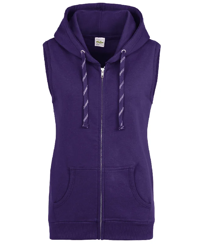 Leisure Travel Purple - Women's sleeveless zoodie