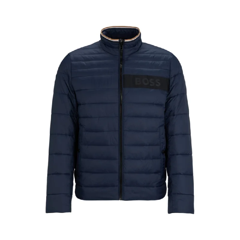 Breathable Design Water-repellent jacket with 3D logo tape