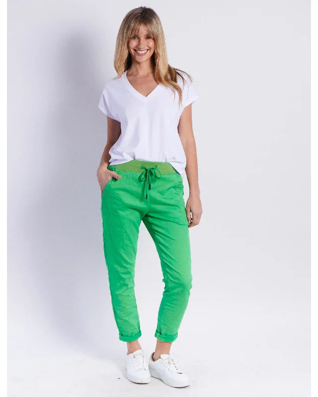 Comfy Layers Monaco Jeans Riley Denim Jogger - Green