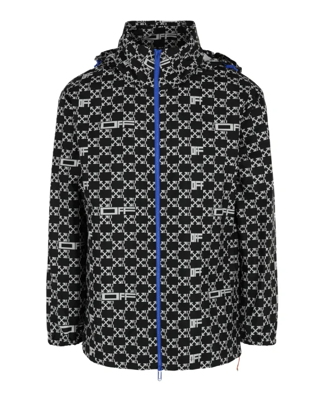 Fashion Classic Monogram Allover Windbreaker Jacket