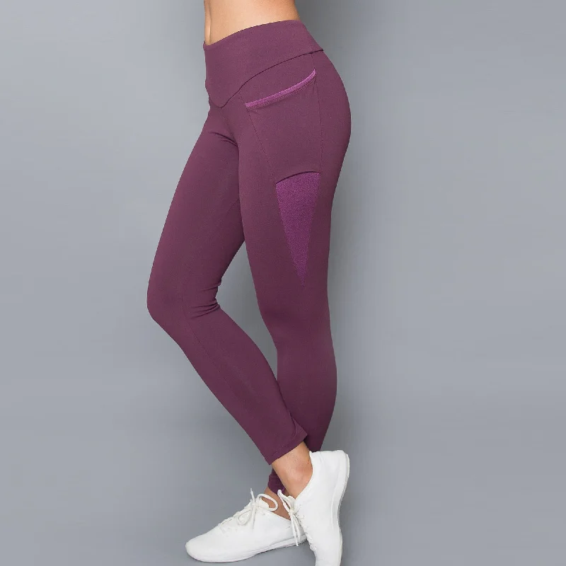 Soft Looks Mulberry Inverted Pocket Legging
