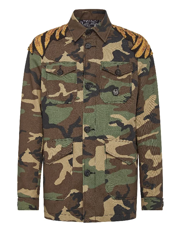 Floral Prints Safari cotton Jacket camo Golden Eagle