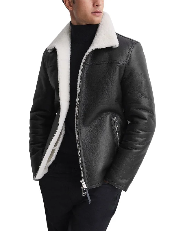 Soft And Comfortable Reiss Brankos Leather Jacket