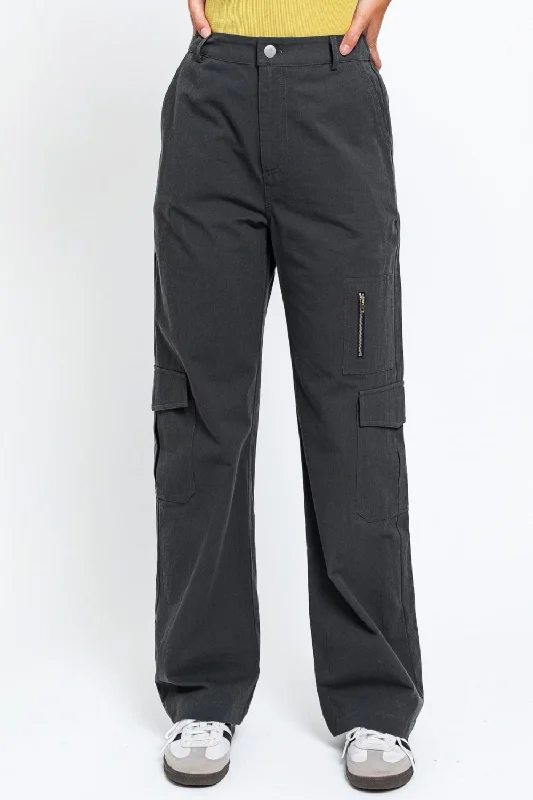 Versatile Outfits Le Lis High Waisted Wide Leg Cargo Pants with Pockets