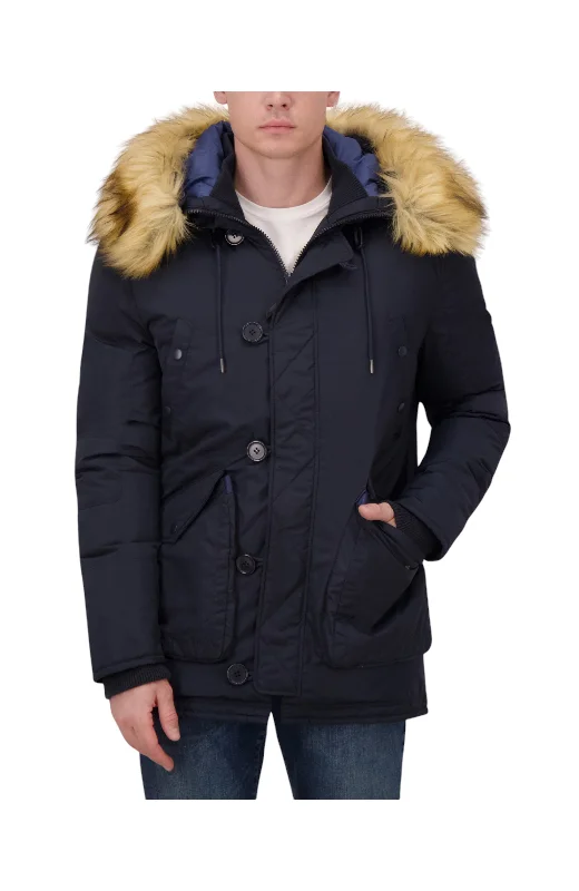 High Street Design Robert Graham Men's Nylon Puffer Jacket
