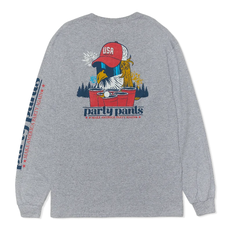 Soft Knitwear Free Birdie Heather Grey Long Sleeve T-Shirt
