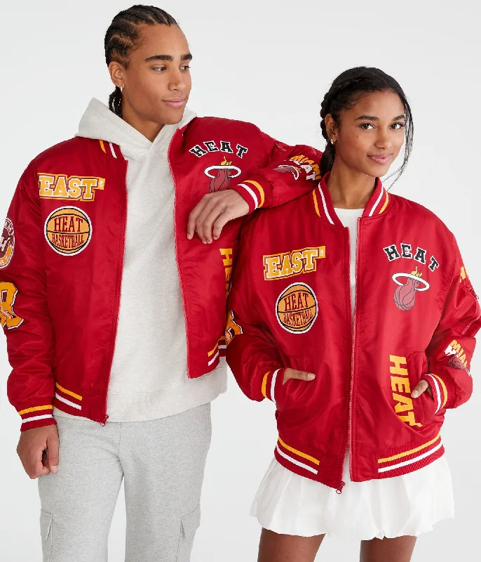 Creative Prints Aeropostale Miami Heat Basketball Bomber Jacket