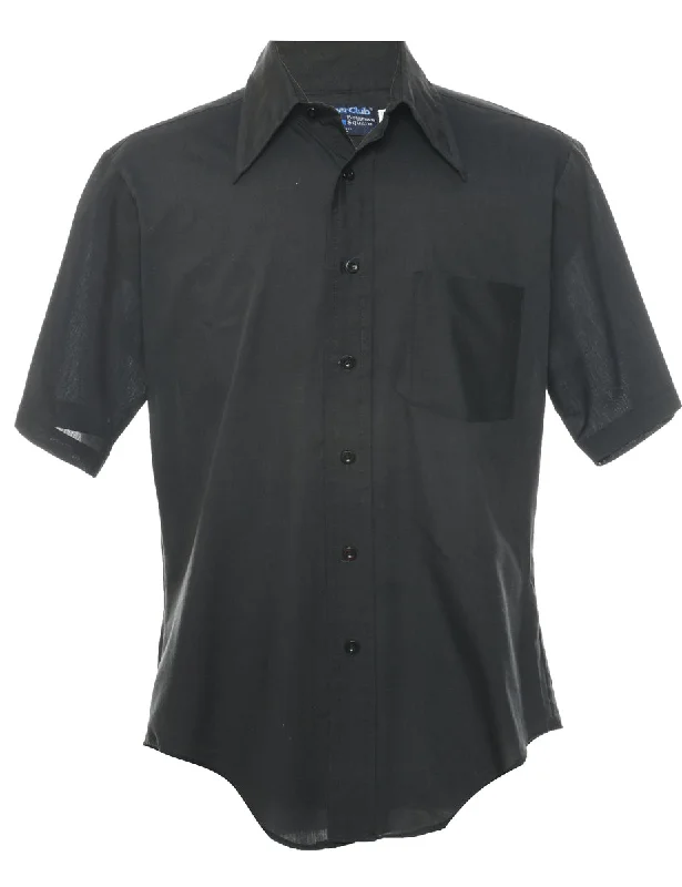 Design Perception 1970s Black Shirt - L