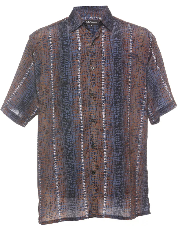 Moisture wicking 1990s Abstract Print Shirt - L