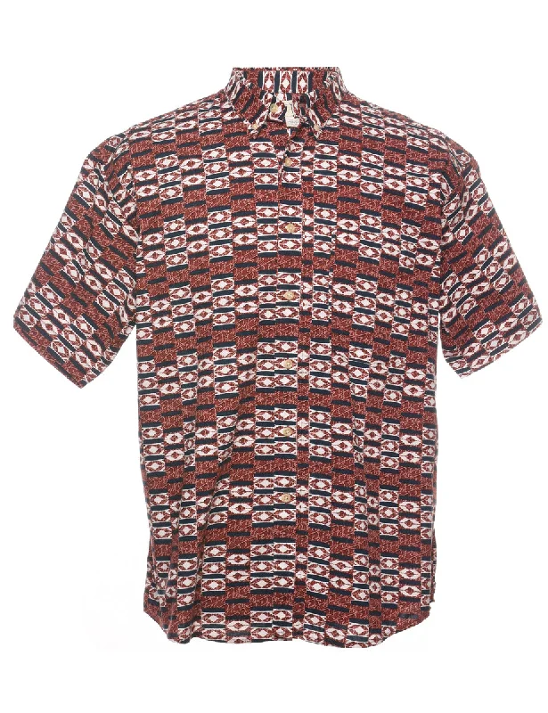 Chic Comfort Wear 1990s Short Sleeve Shirt - L