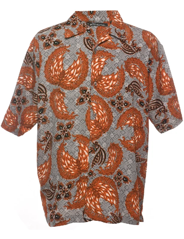 Stylish Fit 1990s Short Sleeve Shirt - L