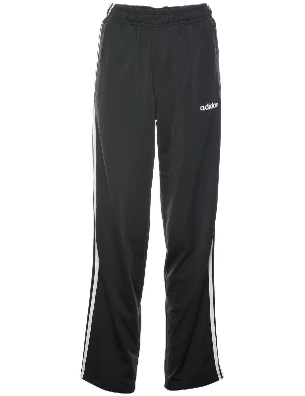 Goddess Outfit Adidas Black & White Contrast Track Pants - W26 L32