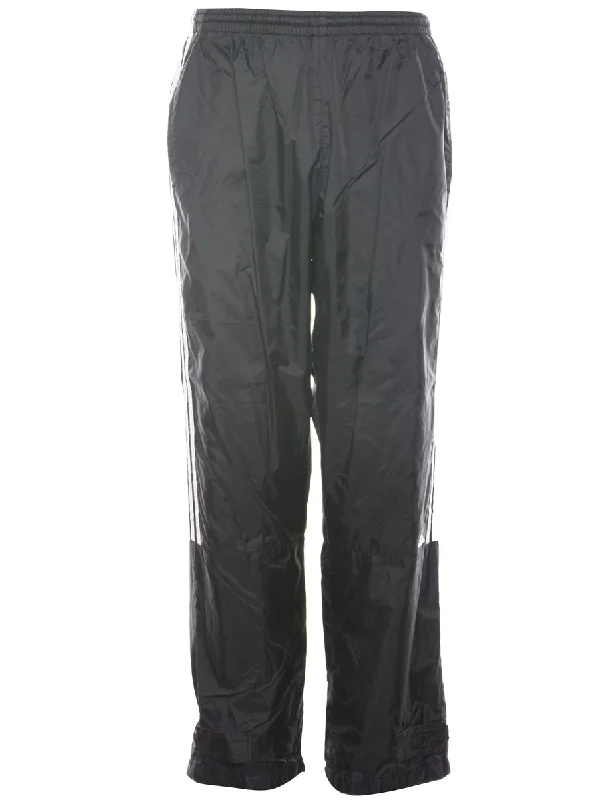 American Style Adidas Black & White Contrast Track Pants - W30 L31