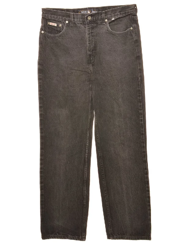 Timeless Style Black Bluenotes Straight-Fit Jeans - W31 L30
