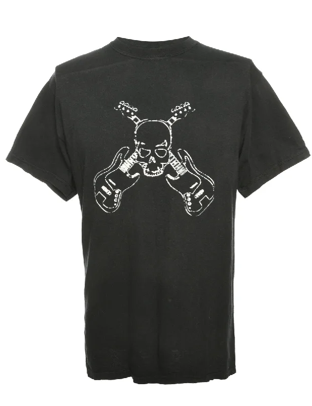 Fresh And Simple Black Gildan Printed T-shirt - M
