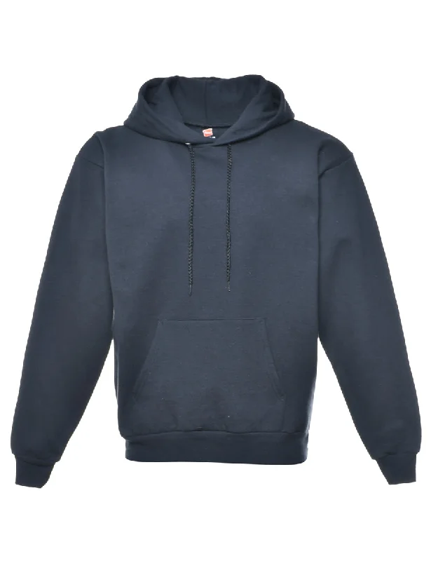 Economic Outlook Black Hanes Hooded Sweatshirt - M