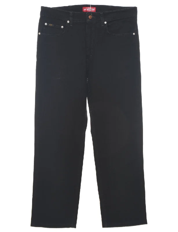Relaxed Weekend Wear Black Lee Jeans - W34 L32