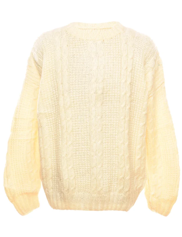 Soft Knitwear Cable Knit Jumper - XL