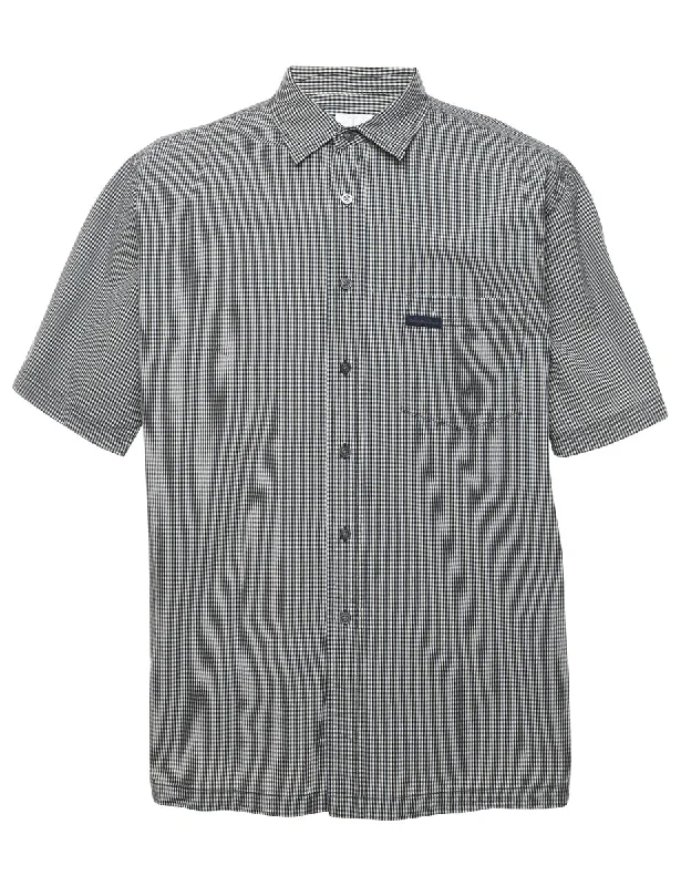 Classic Retro Calvin Klein Checked Shirt - L