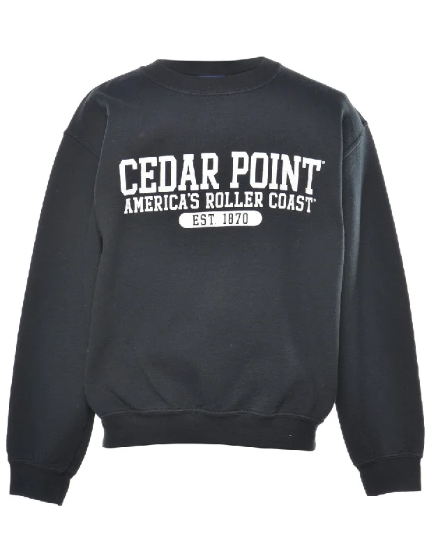 Luxury Style Cedar Point Printed Sweatshirt - S