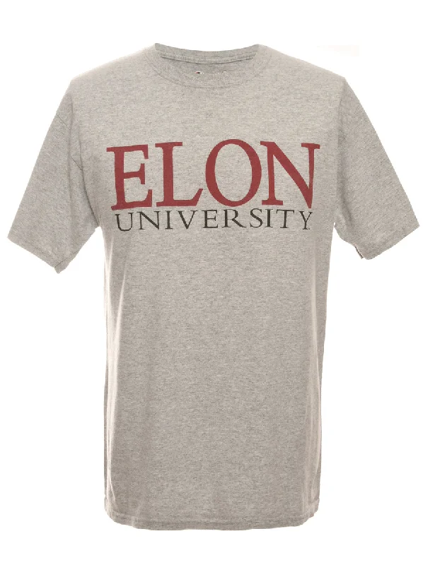Elegant And Noble Champion Elon University Printed T-shirt - M