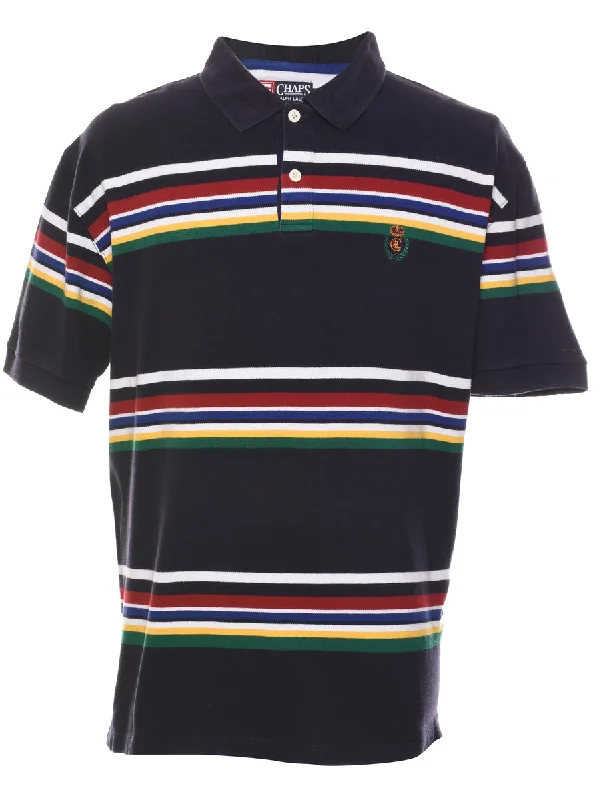 Comfort Fit Chaps Striped Multi-Colour Shirt - L