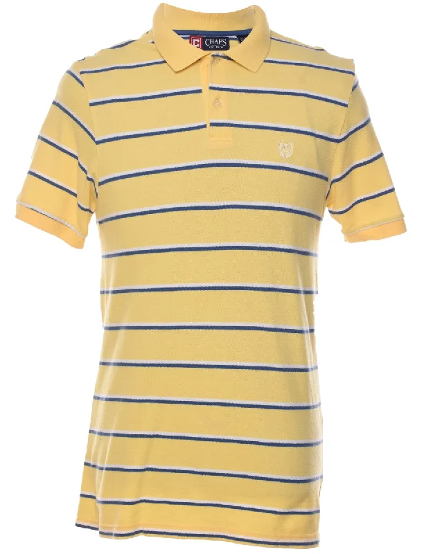 Comfortable Looks Chaps Striped Polo Shirt - M