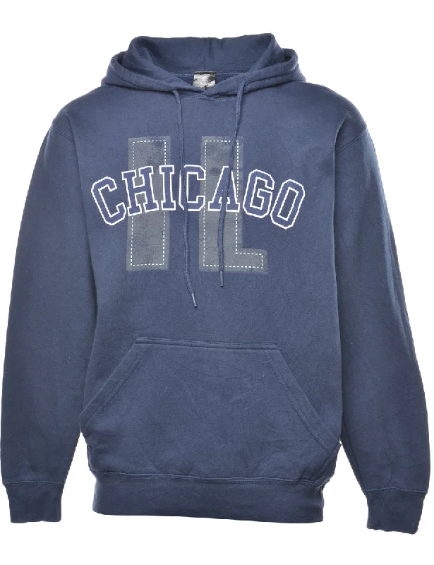 Fresh And Capable Chicago Printed Hoodie - S