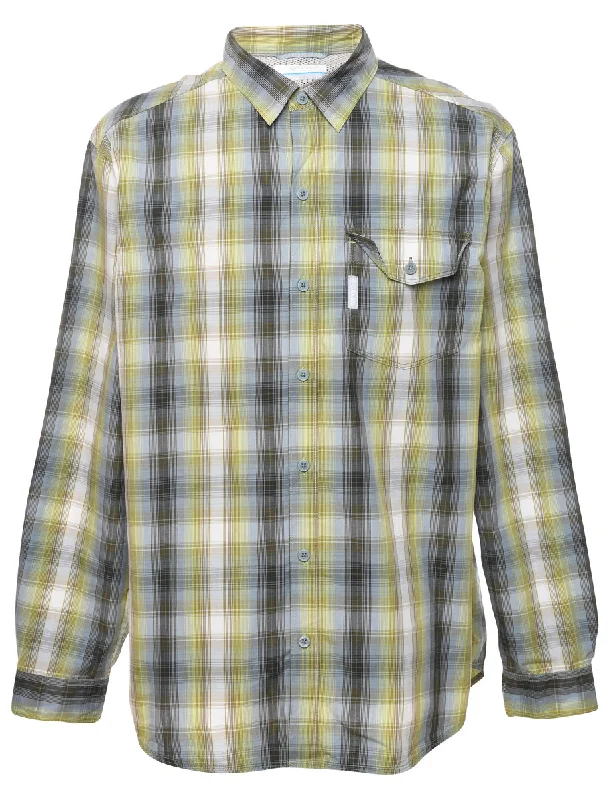 French Style Columbia Checked Shirt - L