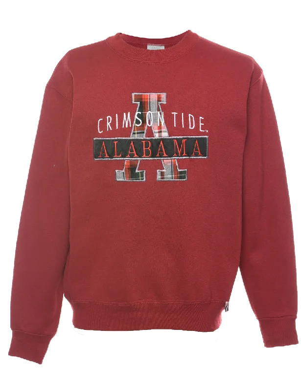 New Season Series Crimson Tide Alabama Embroidered Sweatshirt - M