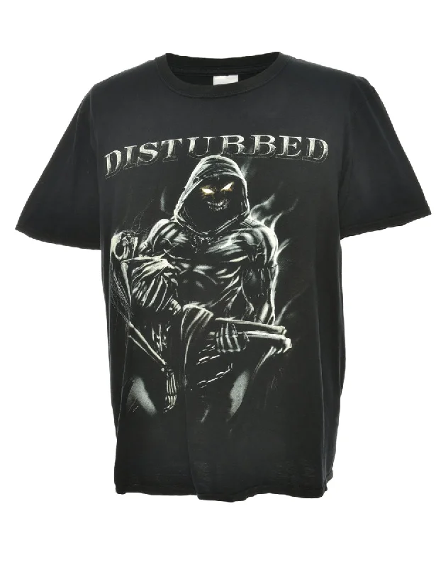 British Fashion Disturbed Band T-shirt - L