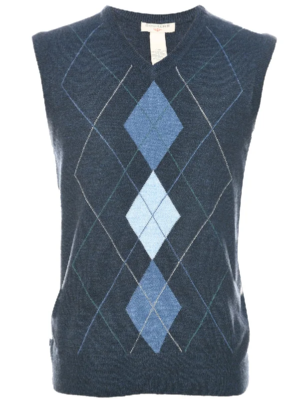 Soft Looks Dockers Argyle Sweater Vest - L