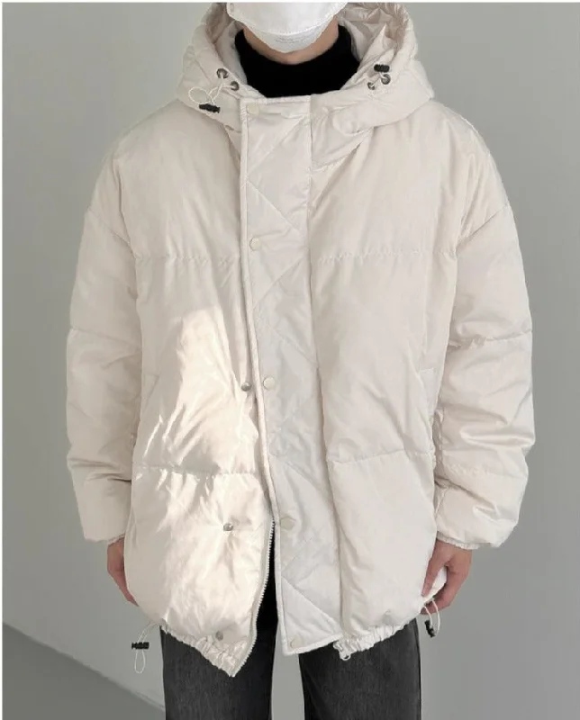 Duck Down Hooded Thickened Jacket