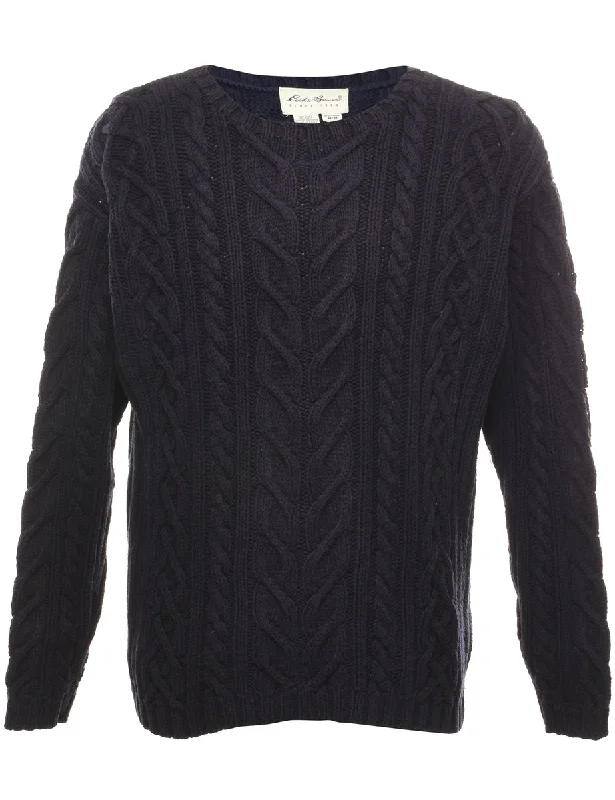 Breezy Outfits Eddie Bauer Cable Knit Jumper - M