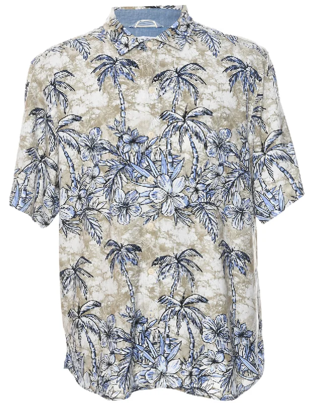 Fresh And Fashionable Floral Hawaiian Shirt - XL