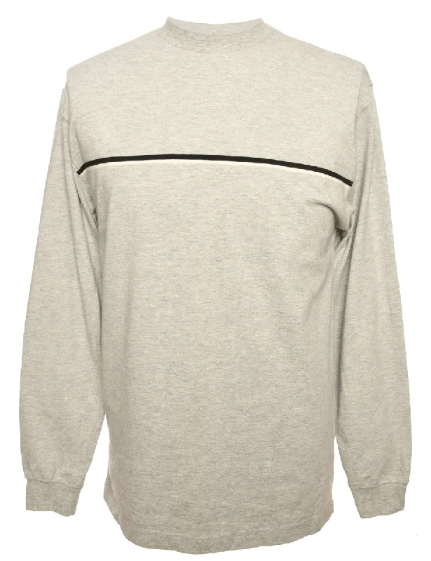 Playful Style Grey Puritan Plain T-shirt - S