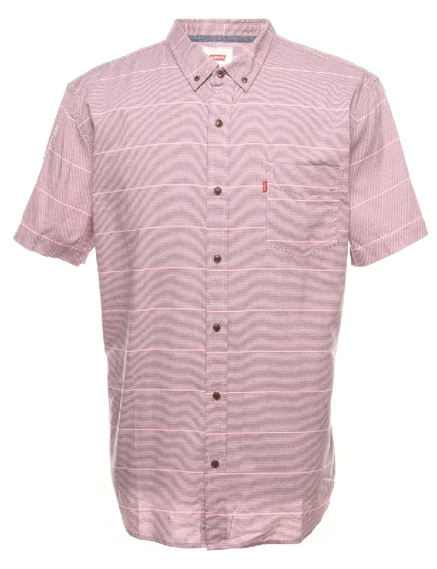 Sporty Wear Levi's Pink Short Sleeve Shirt - XL